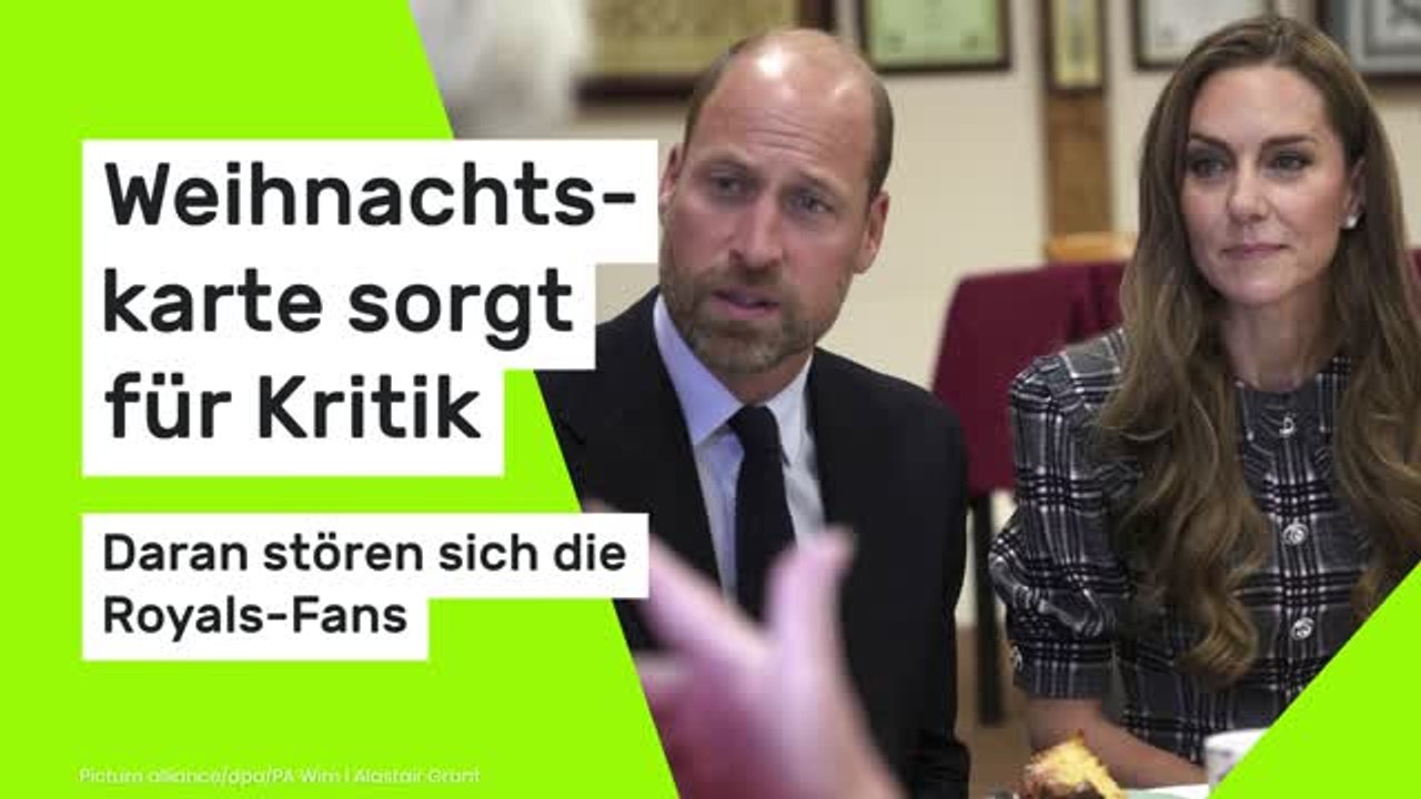 Prinzessin Kate und Prinz William: Weihnachtskarte sorgt für Kritik - daran stören sich die Royals-Fans