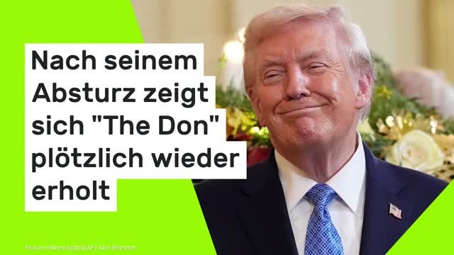 Donald Trump: Nach seinem Absturz zeigt sich The Don plötzlich wieder erholt