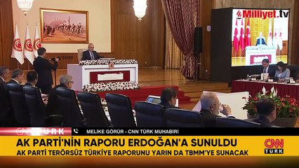 AK Parti, 'Terörsüz Türkiye' raporunu Cumhurbaşkanı Recep Tayyip Erdoğan'a sundu