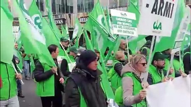 Agricoltori pugliesi protestano a Bruxelles: «No all'economia di guerra che ci impoverisce»