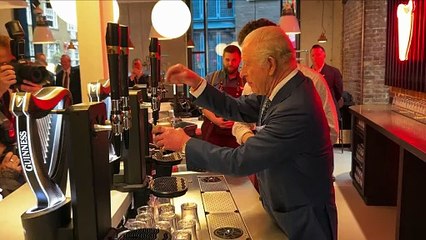King pulls ‘perfect’ pint of Guinness at new London brewery opening