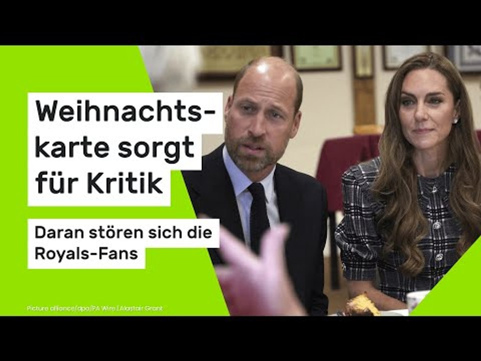 Prinzessin Kate und Prinz William: Weihnachtskarte sorgt für Kritik - daran stören sich die Fans