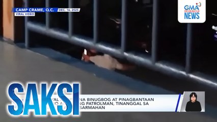 Opisyal ng HPG na binugbog at pinagbantaan umano ang isang patrolman, tinanggal sa puwesto at dinisarmahan | Saksi