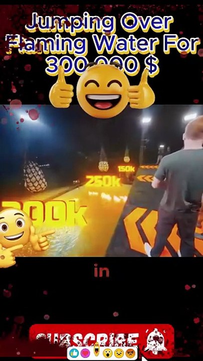 Jumping Over Flaming Water for $300,000 ! Wat by Mr beast