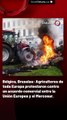 Bélgica, Bruselas: Agricultores de toda Europa protestaron contra un acuerdo comercial entre la Unión Europea y el Mercosur.