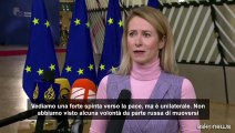 Ue, Kallas: dobbiamo fare pressione su Russia per la pace in Ucraina