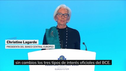 Lagarde congela los tipos de interés