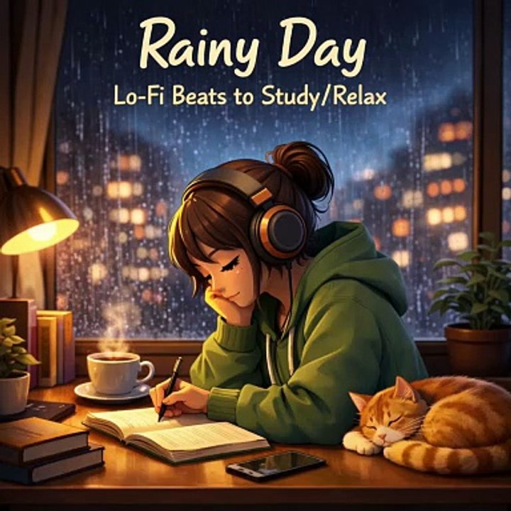 Rainy Day LoFi Beats to Study & Relax 🌧️ | Chill Piano Vibes with Soft Rain Sounds