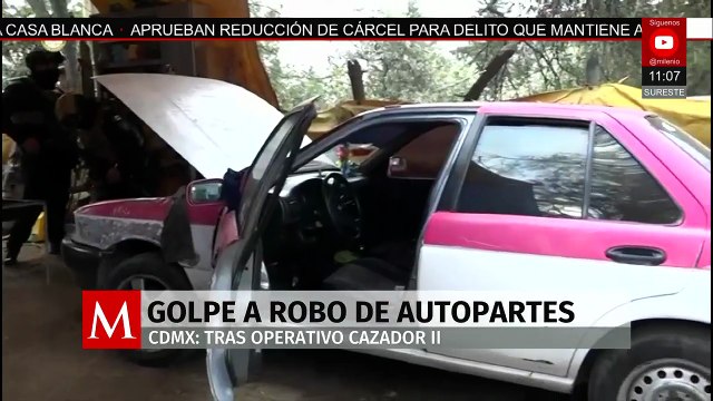 Aseguran tonelada y media de autopartes tras siete cateos en CDMX; hay un detenido