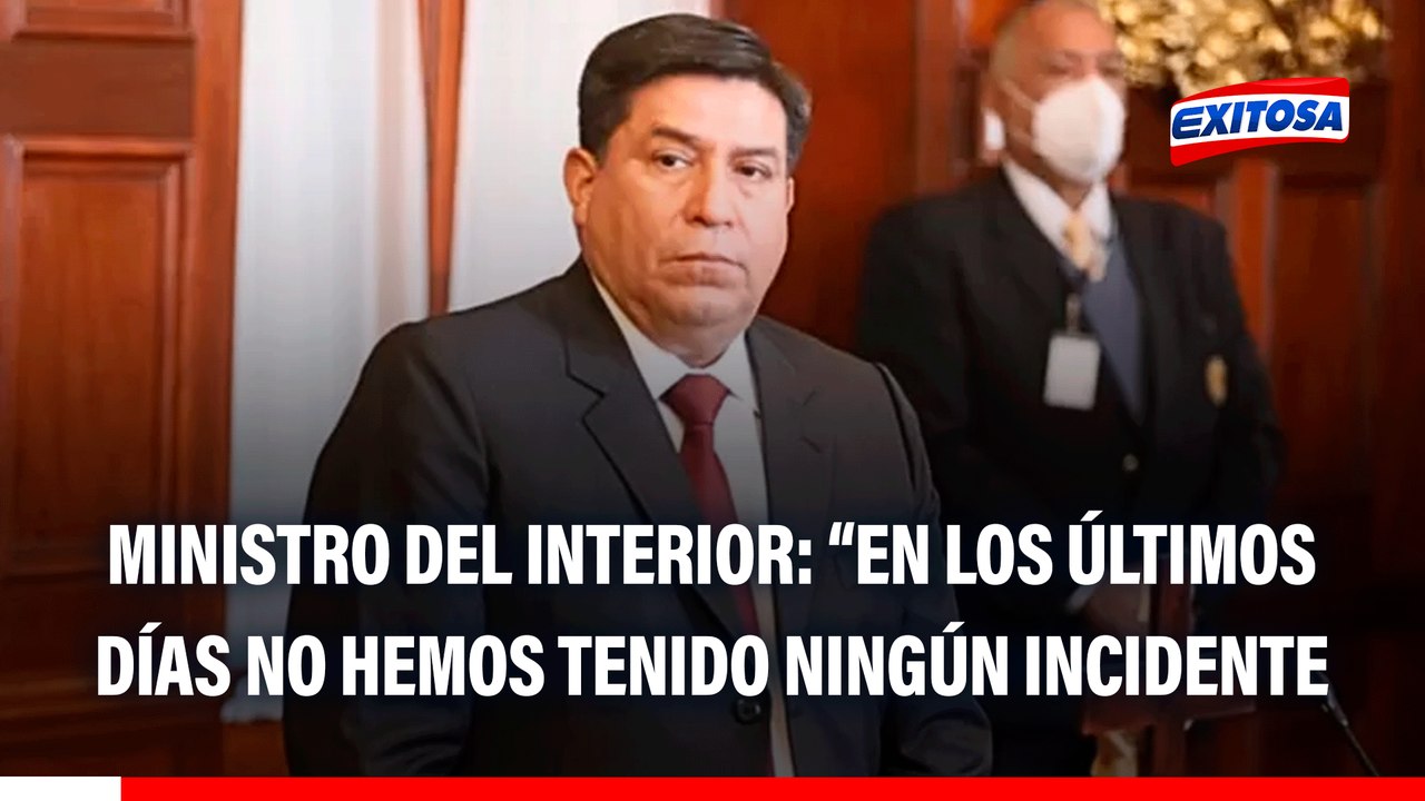 Ministro del Interior: "Estamos trabajando con los transportistas, en los últimas días no hemos tenido atentados"