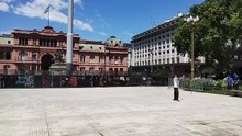 Casa Rosada completamente vallada