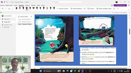 Noções de Posição: Aula 3 de Matemática para o 1º Ano (Espaço e Localização)