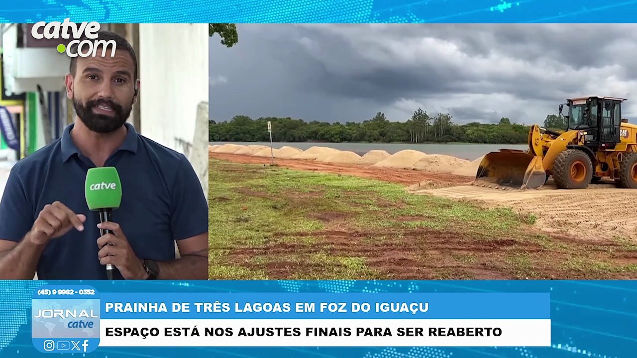 Prainha de Três Lagoas está nos ajustes finais para reinauguração em Foz do Iguaçu