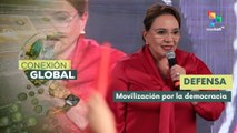 Pdta. hondureña insta a defender el voto frente al intento de fraude