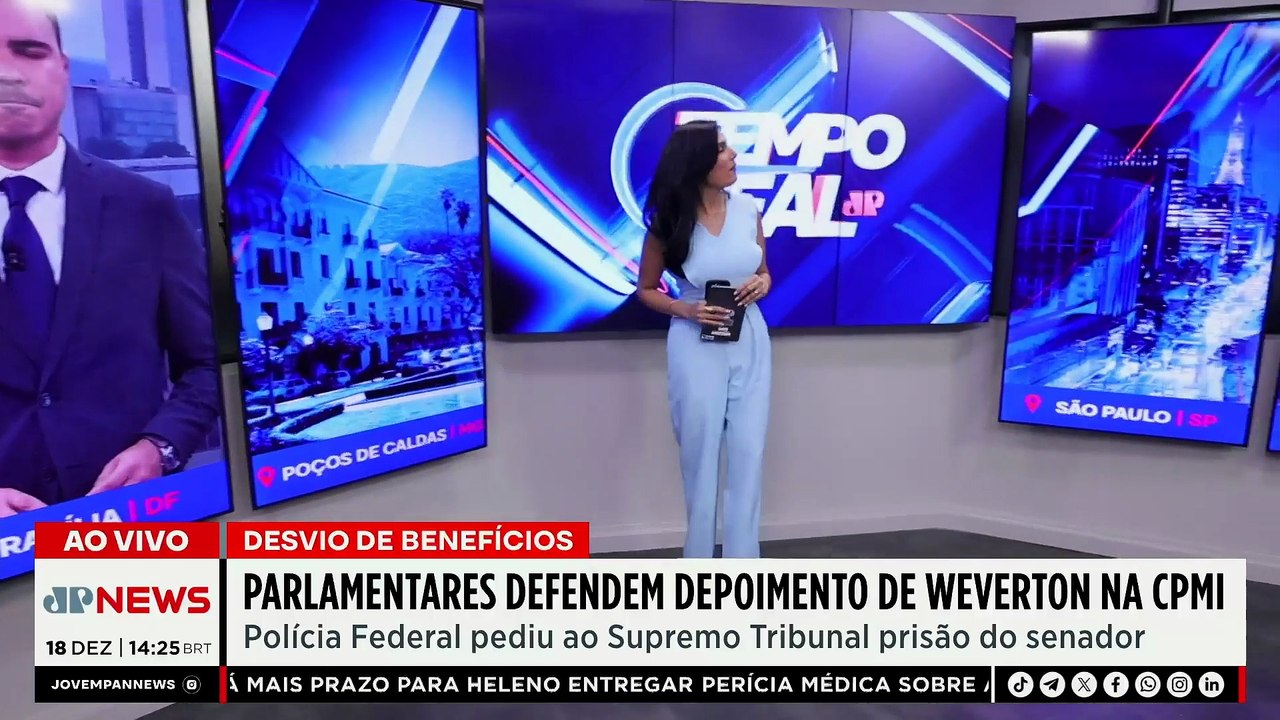 CPMI do INSS: parlamentares querem ouvir depoimento de Weverton Rocha sobre fraudes | TEMPO REAL