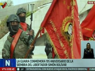 Conmemoraron 195 años de la siembra del Libertador Simón Bolívar en el estado La Guaira