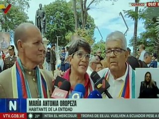 Guariqueños homenajearon inmortalidad del Libertador Simón Bolívar a 195 años de siembra