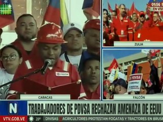 Trabajadores de PDVSA rechazan de forma contundente las amenazas imperiales de EE. UU.