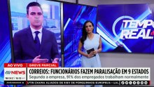 Correios: Funcionários fazem paralisação em 9 estados e pedem reajuste no salário | TEMPO REAL