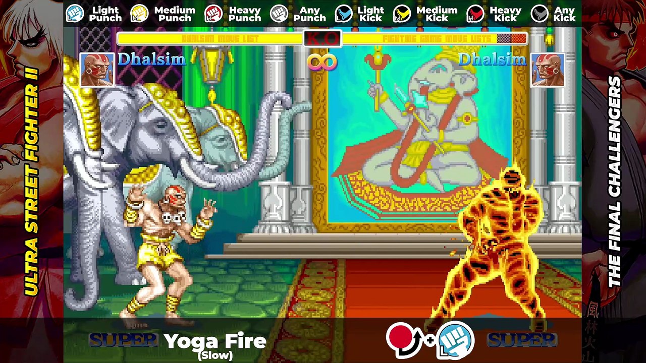 DHALSIM MOVE LIST - Ultra Street Fighter II: The Final Challengers