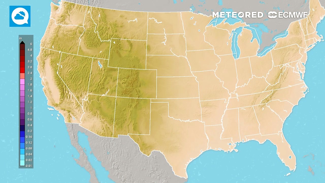 Accumulated Precipitation Forecast Shows Widespread Snow and Rain Expanding East