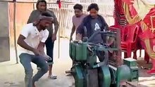 ​Wait For The End! 😱 Diesel Engine Backfire Skit 🚜💨 LOL