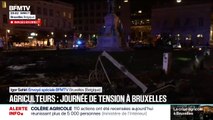 Les images des dégâts à Bruxelles après une journée de mobilisation des agriculteurs