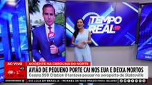 URGENTE: Avião de pequeno porte cai nos EUA e deixa mortos | TEMPO REAL
