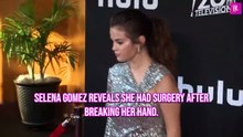 Selena Breaks Hand