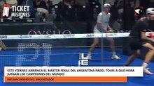 Este viernes arranca el Máster Final del Argentina Pádel Tour en Posadas