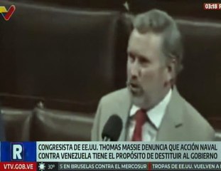 Congresista Massie denunció que acción de EE. UU. contra Venezuela busca apoderarse del petróleo