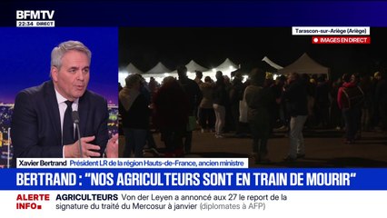 Xavier Bertrand (LR) demande à ce qu'un protocole soit "expertisé" pour mettre fin à l'abattage systématique