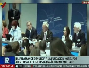 Julian Assange denuncia a la Fundación Nobel por facilitar crímenes de guerra con premio a Machado