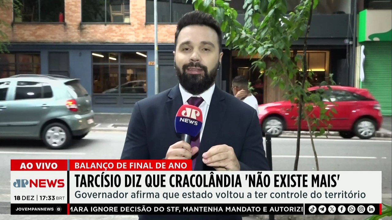 Tarcísio diz que Cracolândia “não existe mais”