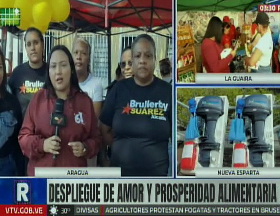 Más de mil 200 familias en el edo. Aragua son atendidas con gran jornada de alimentos