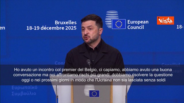 Confisca asset russi, Zelensky: Capisco il Belgio, ma noi corriamo rischi più grandi
