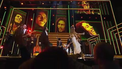 Bruno Mars and Rihanna and Sting and Damian Marley and Ziggy Marley Tribute to Bob Marley "Could You Be Loved"