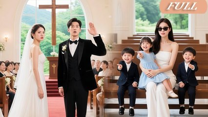 Ceo Is About To Take Wedding Vows!Suddenly, 3 Identical Baby Jump Up & Yelled- Dad, You Abandon Us