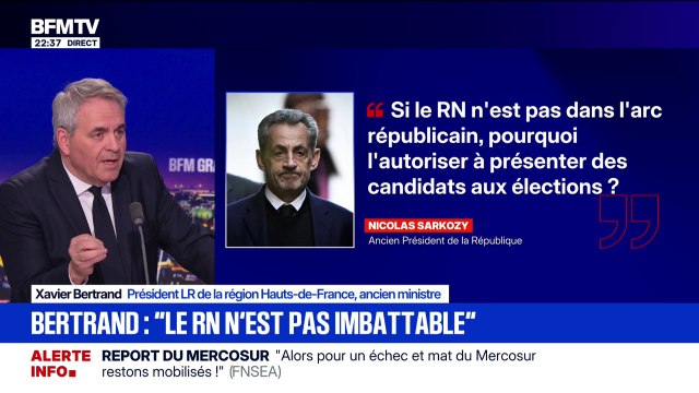 Élection présidentielle 2027: “Je me bats inlassablement contre le RN”, martèle Xavier Bertrand (LR)