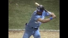 Lou Whitaker (DET) makes a slick backhanded stop to rob George Brett of a base hit (7/11/91)