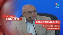 Rodríguez desmiente difamaciones y denuncia el verdadero origen de la violencia en EE.UU.