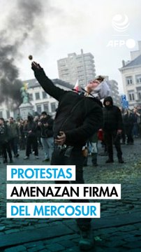 Protestas de agricultores mientras disensiones amenazan la firma del acuerdo UE-Mercosur