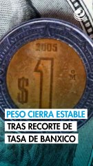 Peso cierra estable contra el dólar tras recorte de tasa del Banco de México