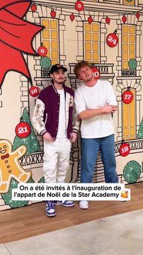 On a été invités à la soirée d'inauguration de l'appart de Noël de la Star Academy 🥰