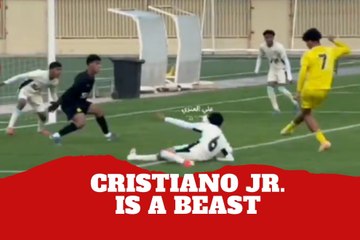 Cristiano Ronaldo Jr scores his first goal of the season for Al Nassr U16