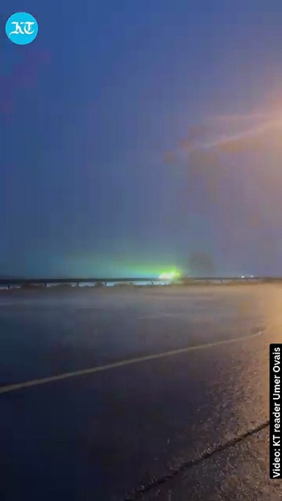 Lightning streaks across UAE skies