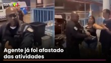 Vídeo mostra idosa sendo agredida com coronhada de fuzil por policial no Rio de Janeiro