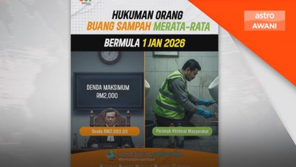 Buang sampah tempat awam berdepan hukuman khidmat masyarakat