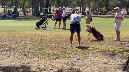 Lucas Herbert in action at Bendigo Pro-Am. December 18, 2025.