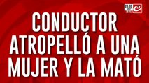 Conductor atropelló a una mujer y la mató